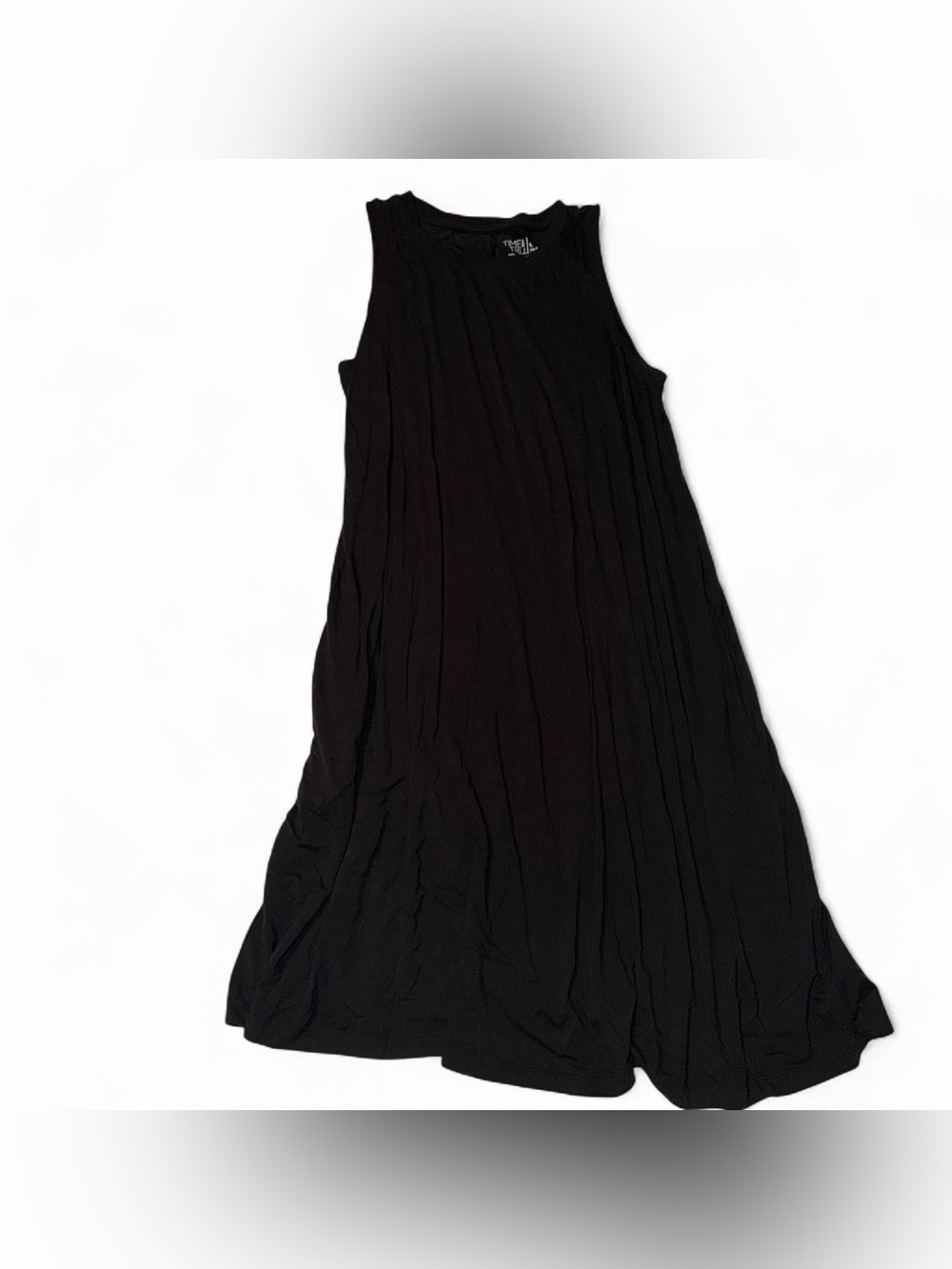 Time and Tru Black Sleeveless tank Dress